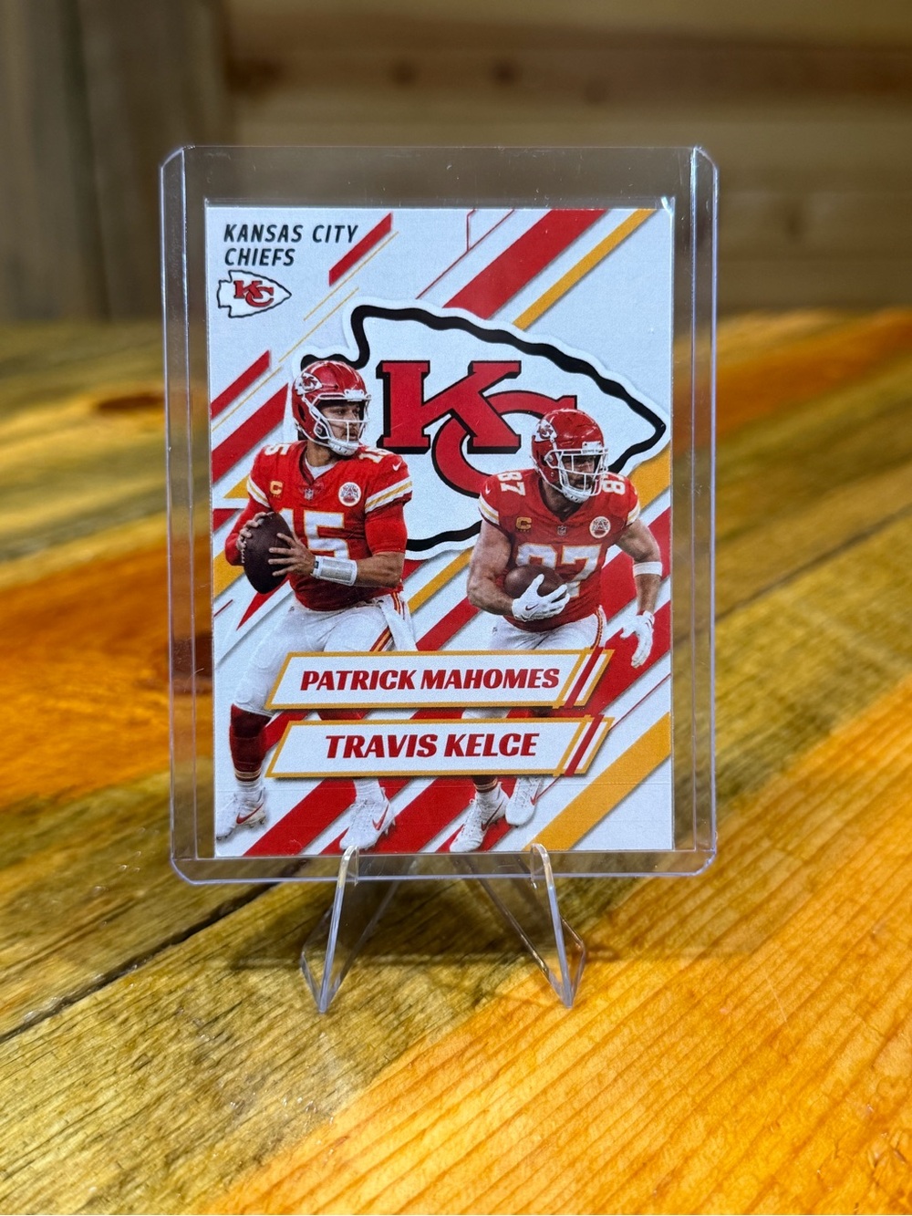 Patrick Mahomes / Travis Kelce Kansas City Chiefs Custom Football Card